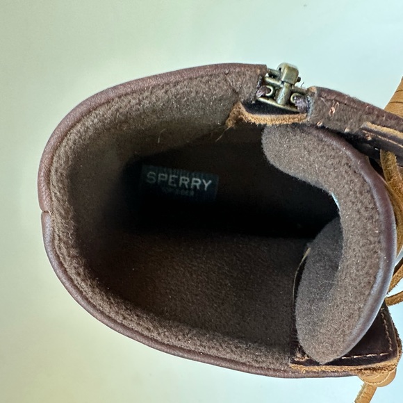 Sperry Women's Saltwater Duck Booties Dark Brown Rain Boots Size … - Picture 6 of 10